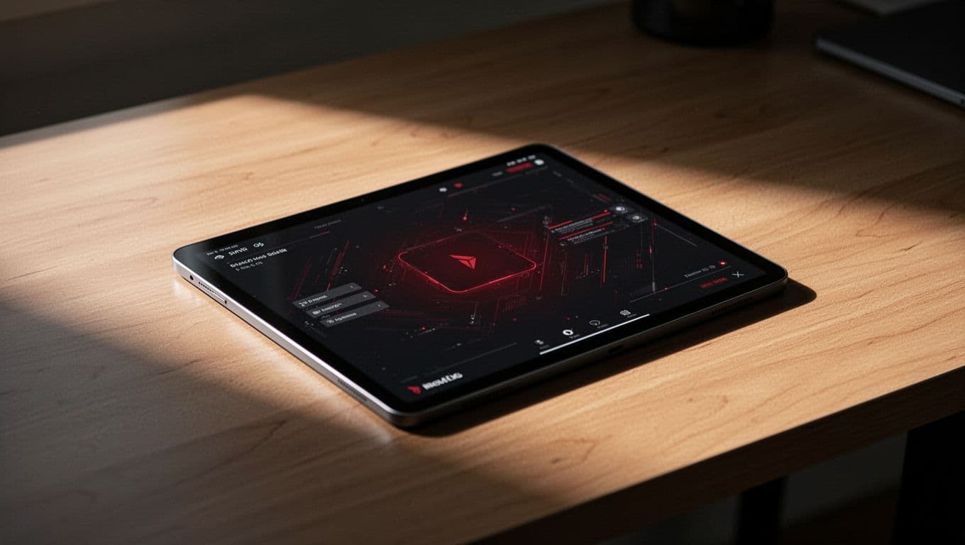 Kenya Escort Directory: Safer Nairobi Listings 1 Xxnairobi- Best Escorts in Nairobi Directory in Kenya A sleek tablet displaying a digital directory on a wooden desk with dramatic shadows.